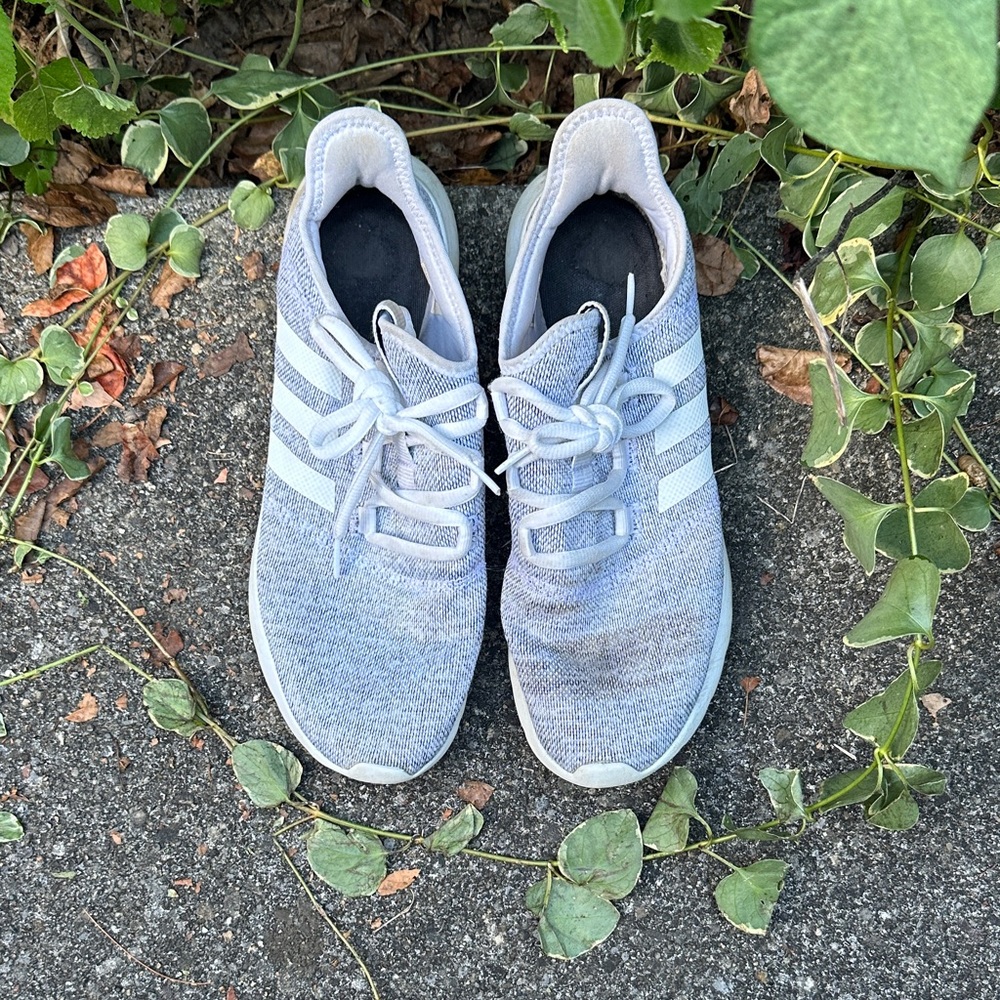 Adidas Light Gray Sneakers with White Accents